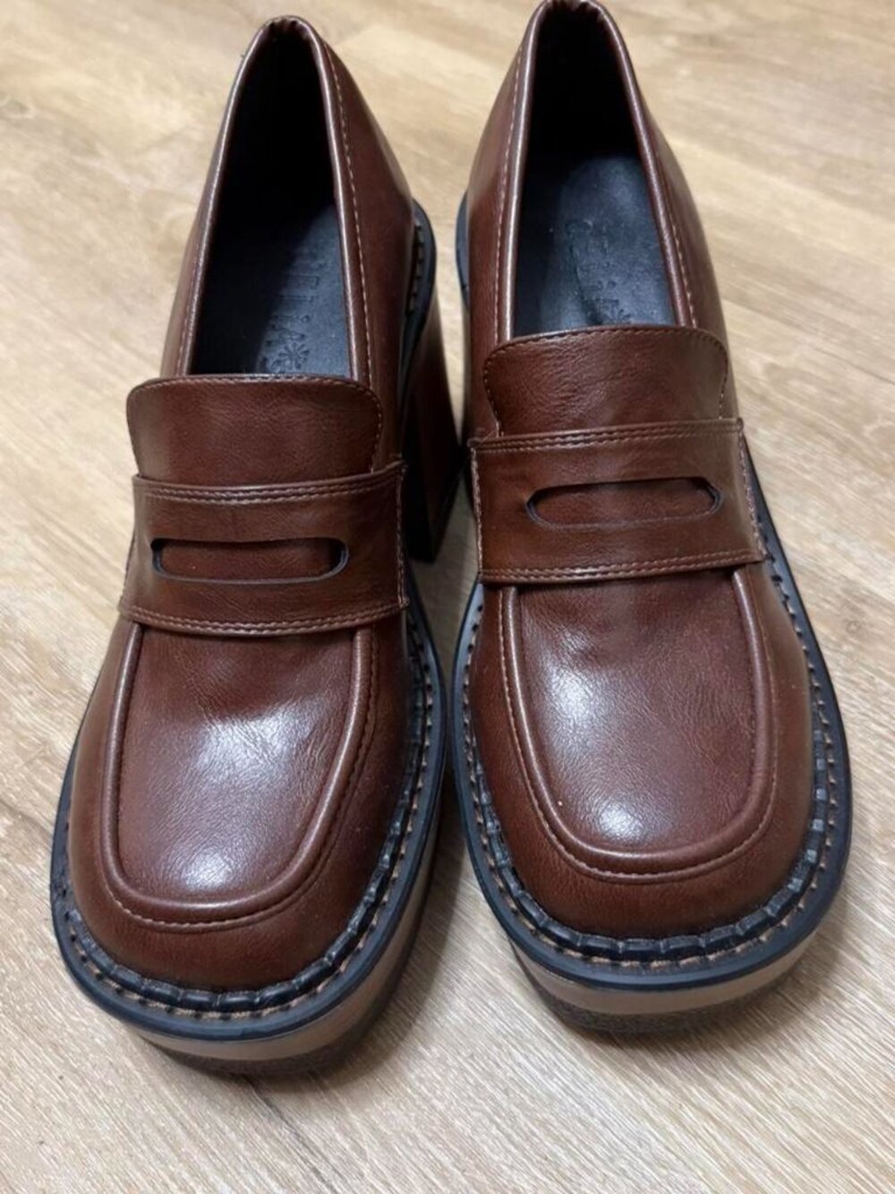 Women's Brown Loafers - Picture 3 of 3